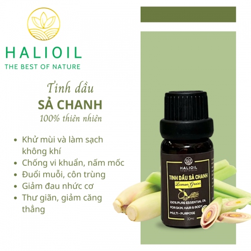 Tinh Dầu Sả Chanh HALIOIL - Lemon Grass 10ml