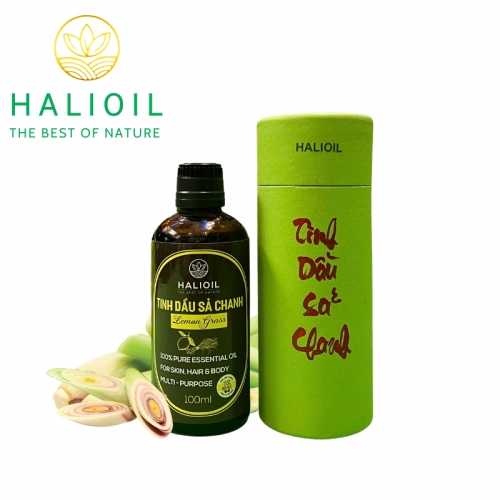 Tinh Dầu Sả Chanh HALIOIL - Lemon Grass Chai 100ml