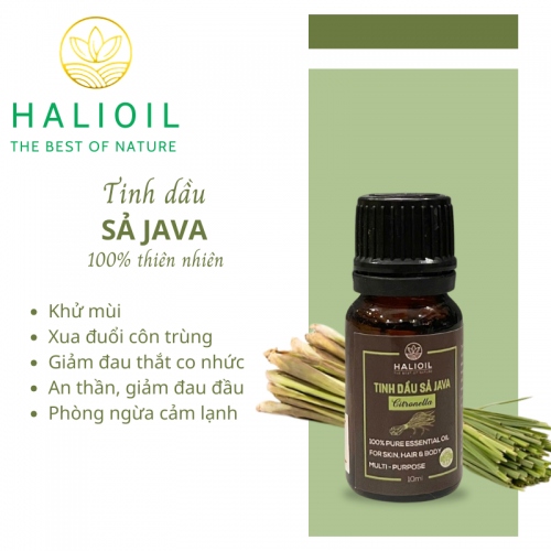 Tinh Dầu Sả Java HALIOIL - Citronella 10ml