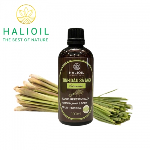 Tinh Dầu Sả Java HALIOIL - Citronella Chai 100ml
