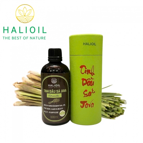 Tinh Dầu Sả Java HALIOIL - Citronella Chai 100ml