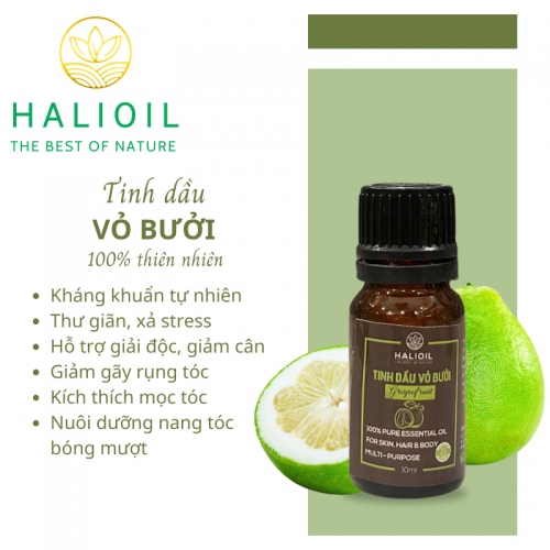 Tinh Dầu Vỏ Bưởi HALIOIL - Grapefruit - 10ml