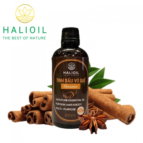 Tinh Dầu Vỏ Quế HALIOIL - Cinamon Chai 100ml