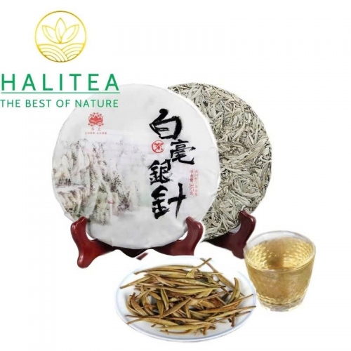 Trà Bạch Hào Ngân Châm Cổ Thụ Vân Nam Bánh 357g – Moonlight White Cao Cấp