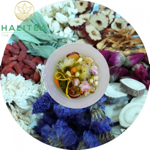 Trà Bổ Dưỡng HALITEA Mix 09 Loại Trà Hộp Kiếng 10 Gói