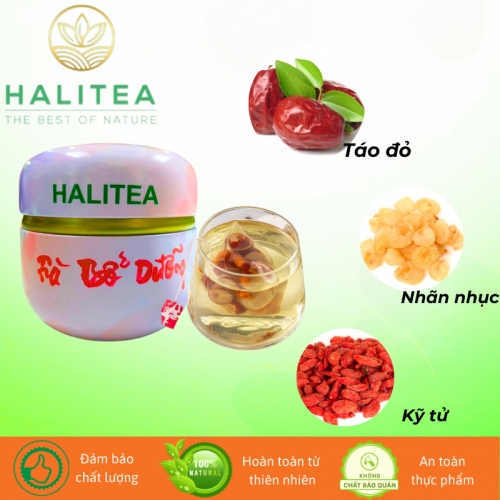 Trà Bổ Dưỡng HALITEA Túi Tam Giác Hộp Thiếc 40g/ hộp/10 túi