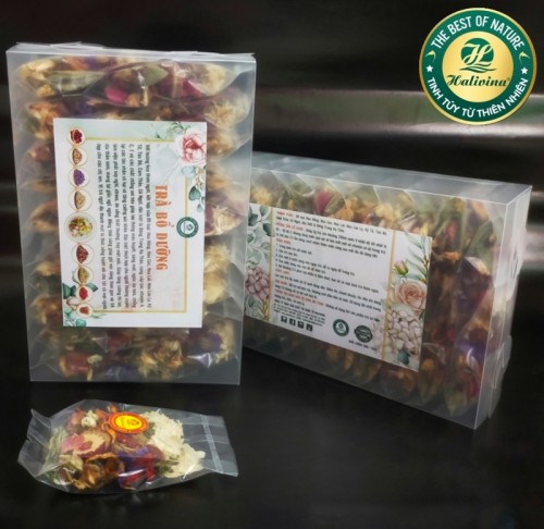 Trà Bổ Dưỡng Halivina Cao Cấp 9Tea Hộp Kiếng 20 Gói 160G