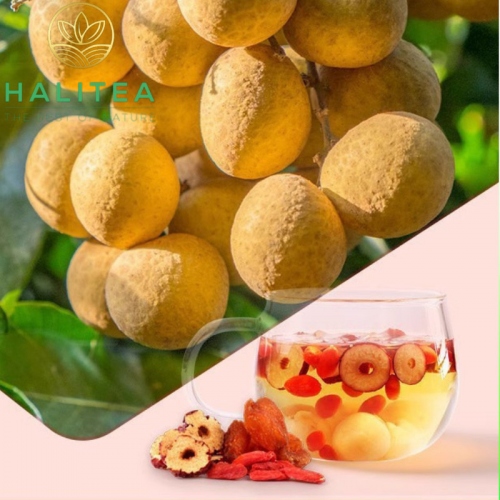 Trà Bổ Dưỡng Tứ Vị Hộp Kiếng 100gr/ Hộp /10 Gói/ 4 Vị