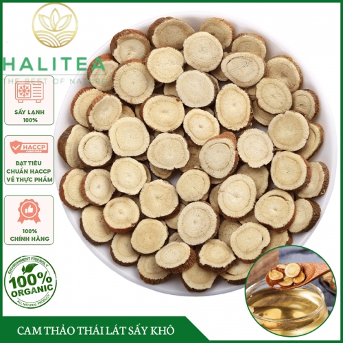 Trà Cam Thảo Cắt Lát Tròn Hũ Pet 100g