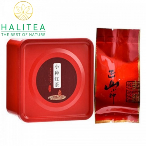 Trà Chính Sơn Tiểu Chủng Hộp Thiếc 50g/ hộp/ 10 gói