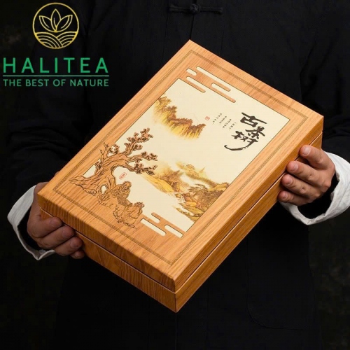 Trà Đại Hồng Bào Hộp Quà Tặng 180gr/Hộp/15Lon