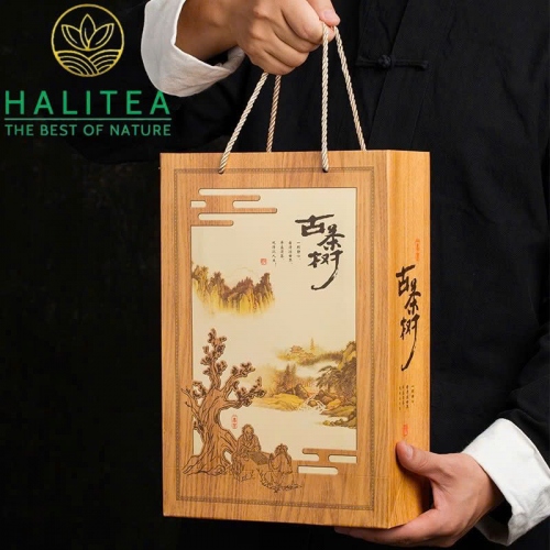 Trà Đại Hồng Bào Hộp Quà Tặng 180gr/Hộp/15Lon