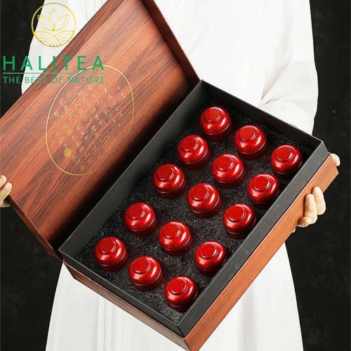Trà Đại Hồng Bào Hộp Quà Tặng 180gr/Hộp/15Lon
