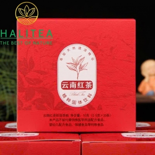 Trà Đen Điền Hồng Vân Nam (Yunnan Black Tea) Hòa Tan Cao Cấp Tiện Lợi - Hộp 20 Gói
