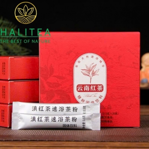 Trà Đen Điền Hồng Vân Nam (Yunnan Black Tea) Hòa Tan Cao Cấp Tiện Lợi - Hộp 20 Gói