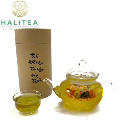 Trà Đông Trùng Hạ Thảo HALITEA Lon Giấy 10 Gói