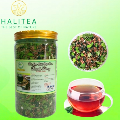 Trà Gạo Lứt Đậu Đen Xanh Lòng Hũ 500gr