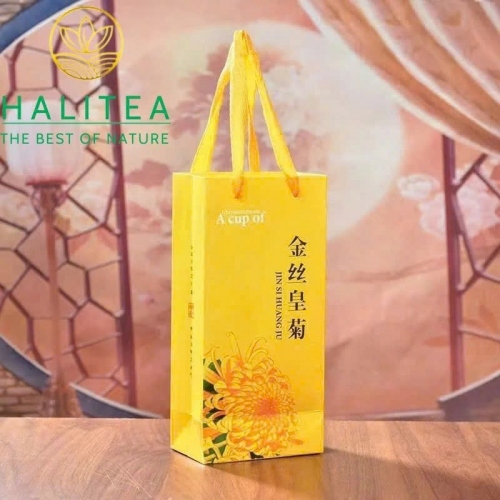 Trà Hoa Cúc Đại Đoá Hoàng Gia Hộp Thiếc Kèm Túi Giấy 20 Bông
