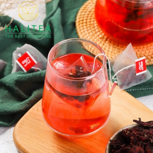 Trà Hoa Dâm Bụt Túi Tam Giác Hũ 15 Túi X 3gr