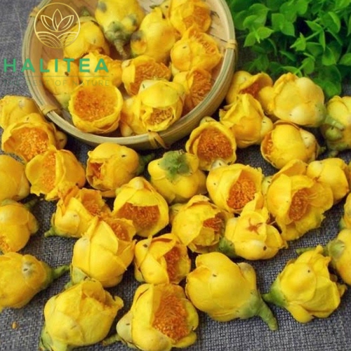 Trà Hoa Vàng Ba Chẽ Quảng Ninh Hộp Kiếng 20 Bông