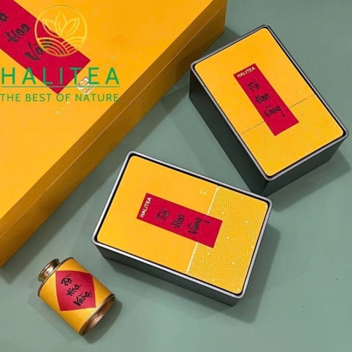 Trà Hoa Vàng – Kim Hoa Trà Sấy Lạnh Hộp Quà Tặng Cao Cấp 80g