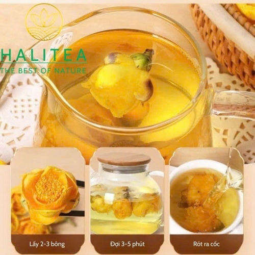 Trà Hoa Vàng - Kim Hoa Trà Sấy Lạnh Hũ 25g, 50g