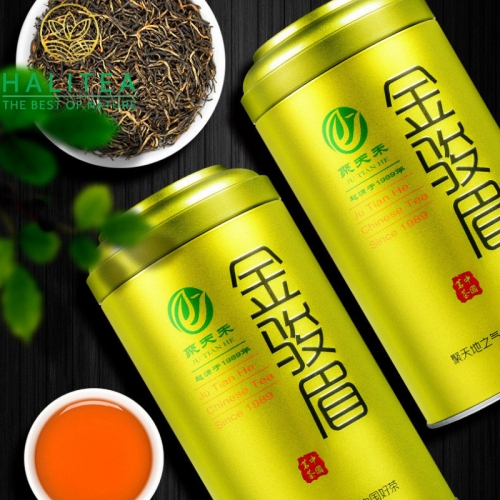 Trà Kim Tuấn Mi Lon Vàng Xanh Cao Cấp 250gr