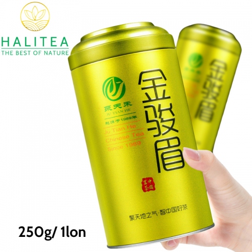Trà Kim Tuấn Mi Lon Vàng Xanh Cao Cấp 250gr