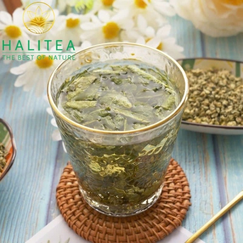Trà Lá Sen HALITEA Cuộn Viên Sấy Khô Hũ 500gr