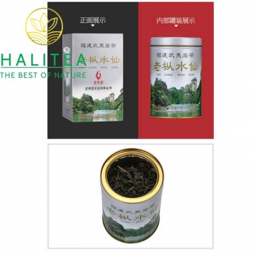 Trà Lão Tùng Thủy Tiên (Lao Cong Shui Xian) - Vũ Di Nham Trà Hộp Thiếc 125g