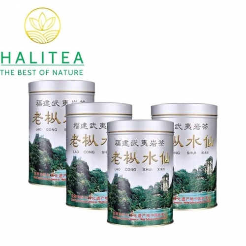 Trà Lão Tùng Thủy Tiên (Lao Cong Shui Xian) - Vũ Di Nham Trà Hộp Thiếc 125g