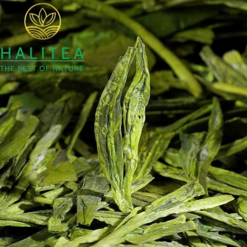 Trà Long Tĩnh (Longjing Tea) Minh Tiền 2025 – Hộp Quà Vàng Hoàng Kim 500g
