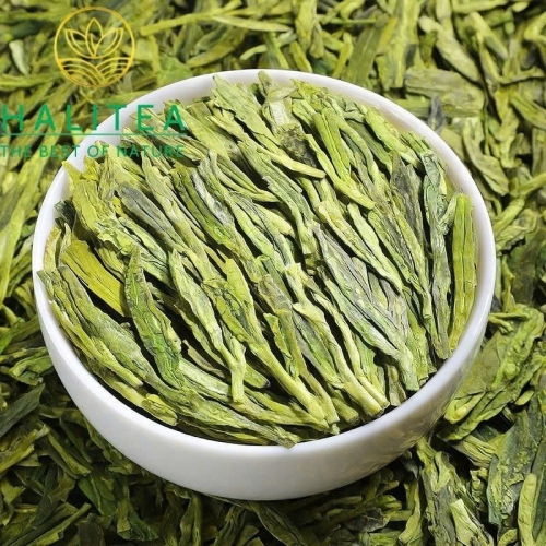 Trà Long Tĩnh (Longjing Tea) Minh Tiền 2025 – Hộp Quà Vàng Hoàng Kim 500g