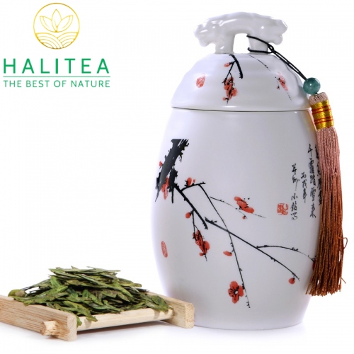 Trà Long Tĩnh Tây Hồ Cao Cấp Hũ Sứ 80gr