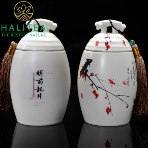 Trà Long Tĩnh Tây Hồ Cao Cấp Hũ Sứ 80gr
