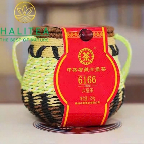 Trà Lục Bảo Trung Trà 6166 – Hắc Trà Quảng Tây 250g