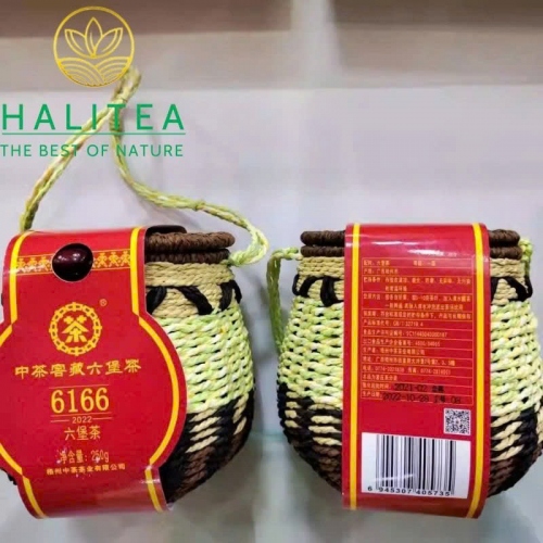 Trà Lục Bảo Trung Trà 6166 – Hắc Trà Quảng Tây 250g