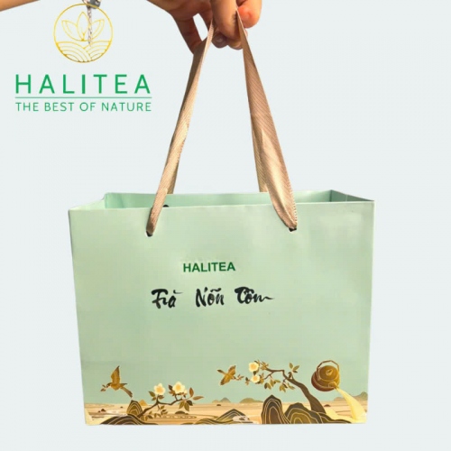Trà Nõn Tôm HALITEA Cao Cấp Hộp Thiếc 280gr - Set Quà Tặng Lễ Tết