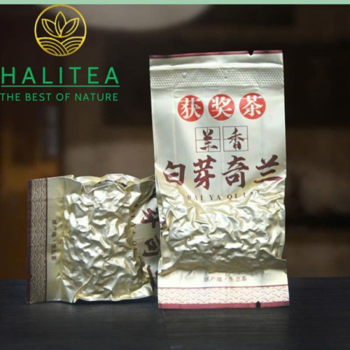 Trà Ô Long Bạch Nha Kỳ Lan Phúc Kiến Thán Bồi – Hộp Kiếng 250g