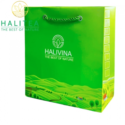 Trà Ô Long HALITEA Cao Cấp Lon Xanh - Set Quà Tặng