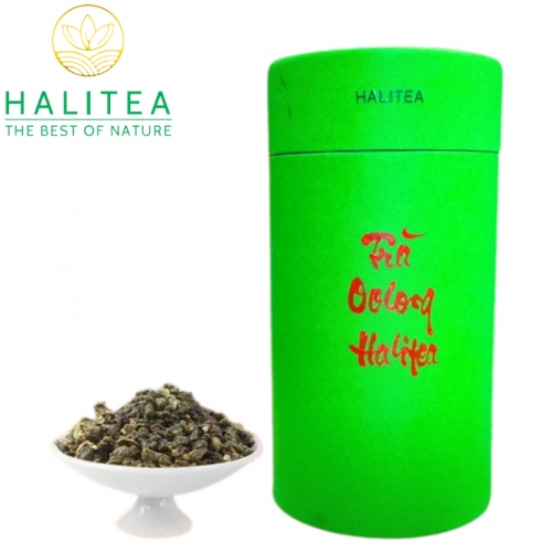 Trà Ô Long HALITEA Cao Cấp Lon Xanh - Set Quà Tặng