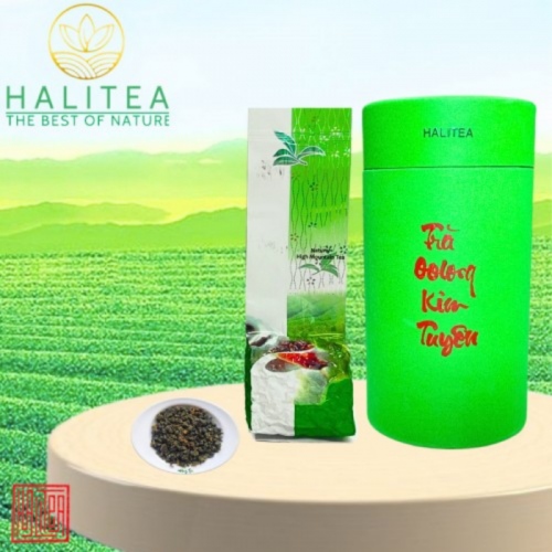 Trà Ô Long Kim Tuyên HALITEA Hộp Xanh 100gr
