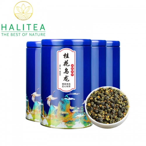 Trà Ô Long Thiết Quan Âm Quế Hoa Phúc Kiến Lon Thiếc 100Gr - Olong Osmanthus Anxi