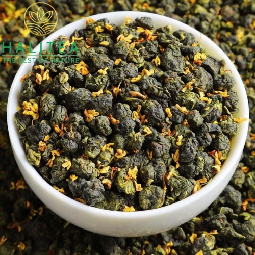 Trà Ô Long Thiết Quan Âm Quế Hoa Phúc Kiến Lon Thiếc 100Gr - Olong Osmanthus Anxi