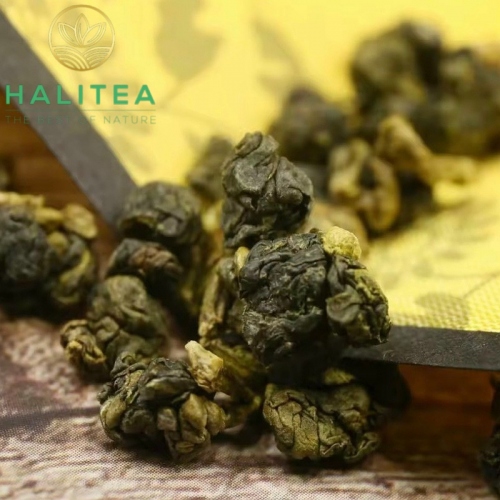 Trà Ôlong HALITEA Cao Cấp Hộp Thiếc Đỏ 400gr - Set Quà Tặng Lễ Tết