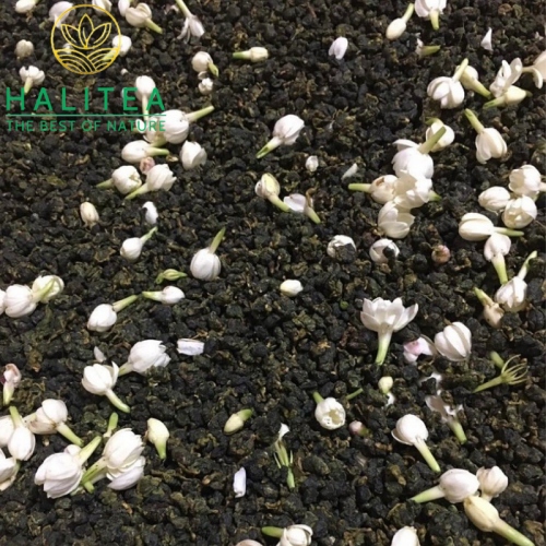 Trà Ô long Ướp Hoa Lài Tươi Tự Nhiên Lon Xanh 100gr