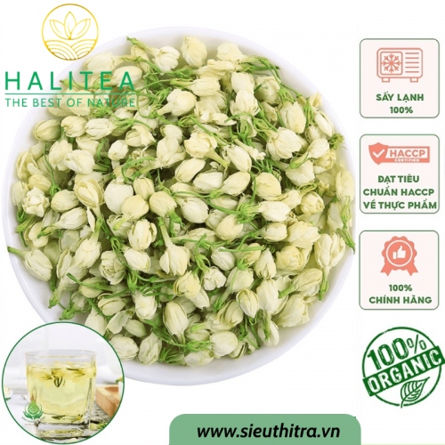 Trà Ô long Ướp Hoa Lài Tươi Tự Nhiên Lon Xanh 100gr