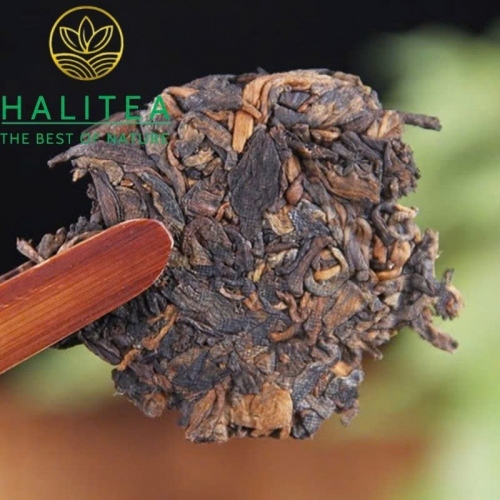 Trà Phổ Nhĩ Chín Bố Lãng Sơn 2020 - Bánh 100g