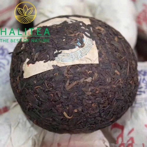 Trà Phổ Nhĩ Chín (Che Shun Hao)  Xa Thuận Hào Thiên Thụy 1990s – Bánh 250g