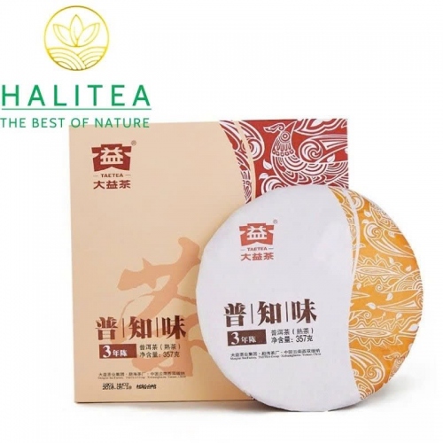 Trà Phổ Nhĩ Chín Đại Ích (Dayi – TAETEA) 2001 - Hộp Quà Tặng Bánh 357g